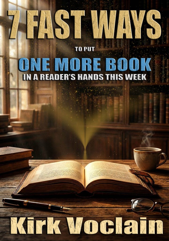 Kirk Voclain Book 7 Ways to Put one more book in a readers hands this week.